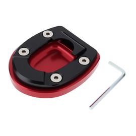 Be In Your Mind Motorcycle Stand Extension Pad Side Stand Plate Pad Compatible with Vespa GTS GTV GT Beverly400s Red