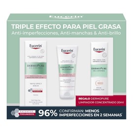 Eucerin Triple Efecto para Piel Grasa, DermoPure Oil Control Anti-Imperfecciones, Anti-Manchas, Anti-Brillo