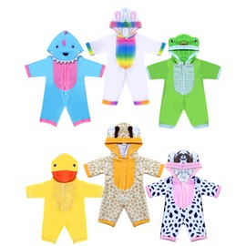 Doll Clothes,12 inch Baby Doll Clothes[6 Sets Animal Styling ] for 10/ 11 /12 inch Baby Dolls