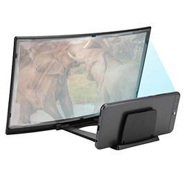 Lupa de pantalla curva 3D de 12 ``, video móvil HD Película de teléfono inteligente Amplificador de pantalla Proyector Teléfono celular Soporte de soporte Ojos Teléfono protector Verde Ampliador para