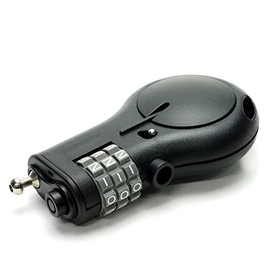 Bicycle Road Bike Ski Snowboard Sports Wire Lock Dial Retractable Black