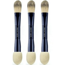 Estée Lauder Set of 3 Estee Lauder Dual Makeup Brush + Blending Sponge – 6" – NEW & SEALED