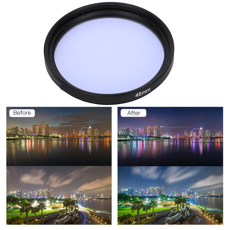 Junestar 46mm Light Pollution Reduction Optical Glass Night Filter Camera