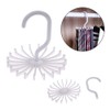 YWSHF 360 Degree Rotating Round Necktie Storage Hanger Compact Space
