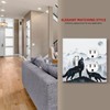 Spshian Light Switch Cover Plate Black White Ink Forest Wolf