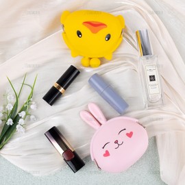 AUEAR, 4 Pack Animal Silicone Coin Bags Change Pouch Cute Coin Purse for Women Girls 4 Styles