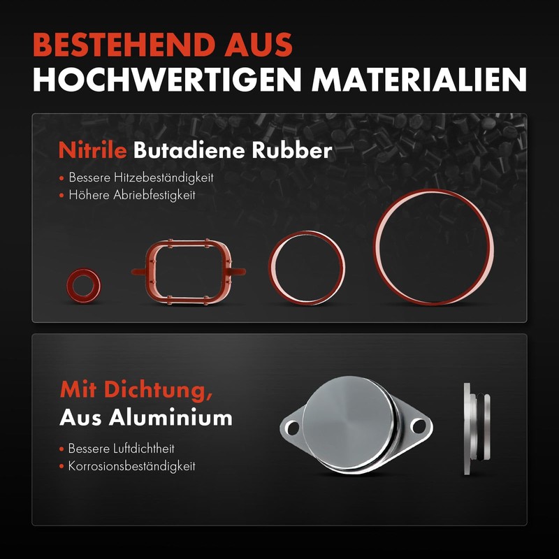 Intake Bridge Twist Flaps Seal Set 4 x 22 mm