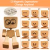 SurPse Shaking Wooden Man Figurine, Wooden Man with Wobbly Legs,
