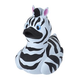 Wild Republic Rubber Duck Zebra Rubber Duck Bath Gifts for Kids Squeaky Duck Bath Toy for Babies Rubber Duck Funny Collectable Bath Duck 10cm
