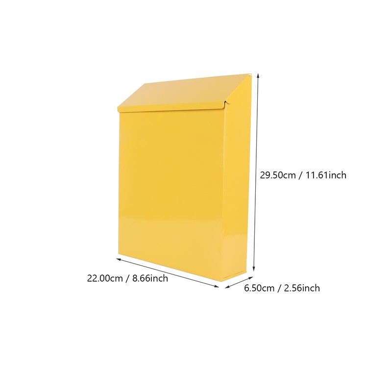 Wall Mounted Lockable Metal Mailbox Drop Box, Drop Box with