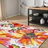 Rugshop Rugshop Modern Bright Flowers Non-Slip (Non-Skid) Area Rug 5