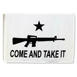 12x18 12"x18" Come And Take It Rifle Sleeve Flag Boat Car Garden Vivid Color and UV Fade Resistant Canvas Header and polyester material