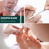 AKOAK 5 Pcs Stainless Steel Scraper Multifunctional Professional Pedicure Tools