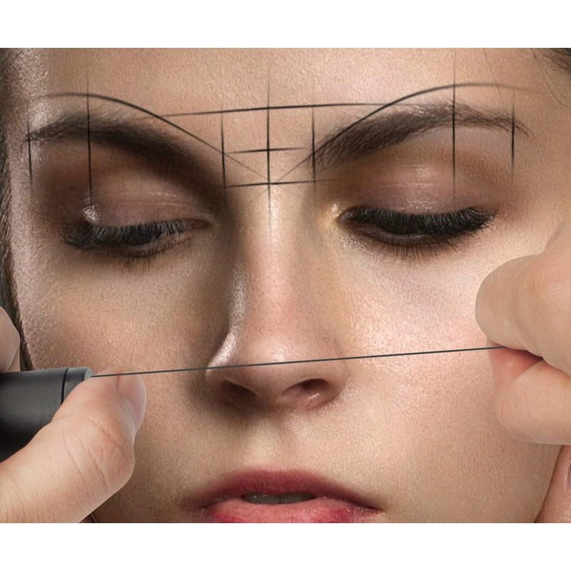 HOTWE Pre Inked Mapping String,20M Eyebrow Line,Brow Mapping Thread for
