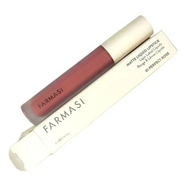 Labial Liquido Mate Frm Matte Liquid Lipstick  Farmasi Color Perfect Rose 01                                                                          
