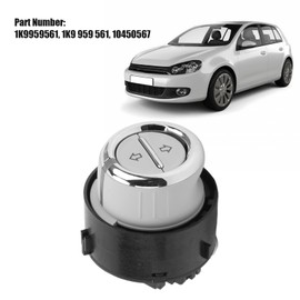 1K9959561 Heavy Duty Automotive Silver ABS Metal Wear-Resistant Sunroof Switch, silver