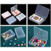 10Pcs Clear Plastic Playing Card Boxes Snaps Closed Poker Gaming