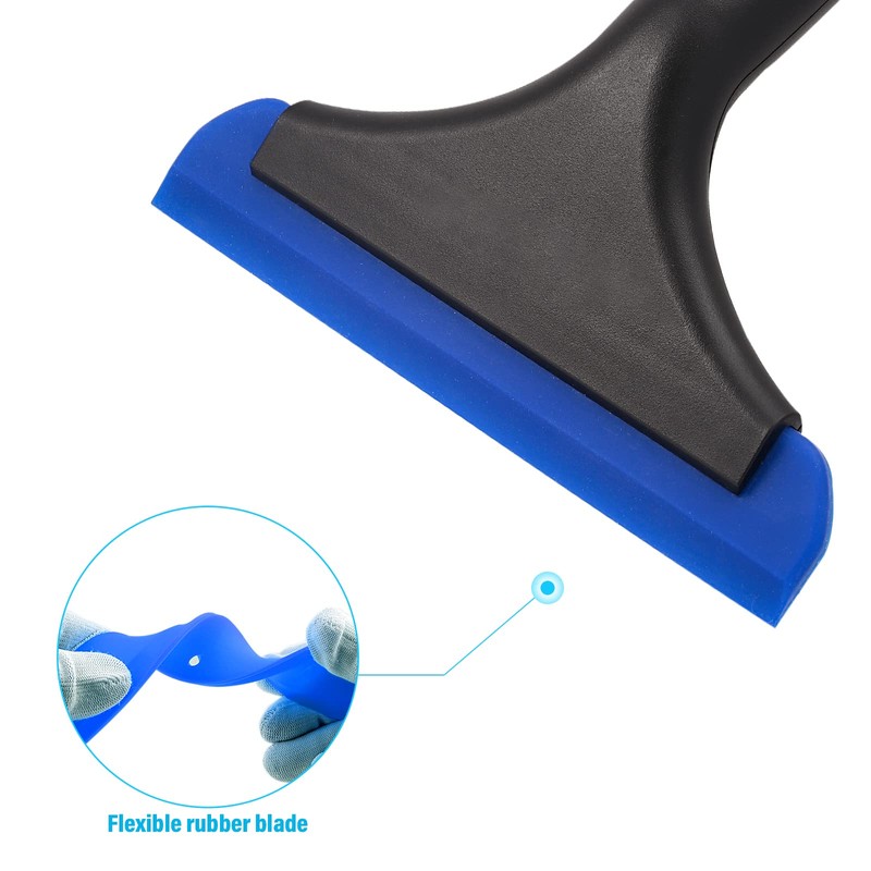 Gomake Small Silicone Squeegee Window Shower Squeegee Tool,Auto Water Blade