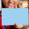 School Smart Ruled Index Card, 4 x 6 Inches, Blue,