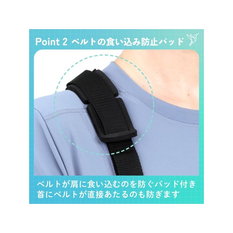 bonbone Arm Sling Support Arm Holder White Free Size