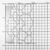 XMZZMX Mountain Peak Overlapping Metal Cutting Dies for Card Making,