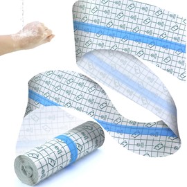15CM X 5M Tattoo Folie Heilung, Wasserdichte Klebebandage Transparent Bandage PU Tape, Second Skin Transparente Atmungsaktive Hautschutzauflage für Tätowierte Haut