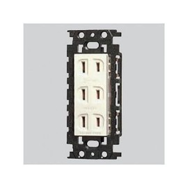 Panasonic WN15034K Embedded Insulated Triple Outlet