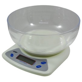 Bascula Multiuso 5 Kg a 1 Gramo Digital con Tazon Blanca OBI