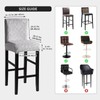 FORCHEER Bar Stool Chair Cover with Backs Set of 2
