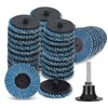 SUNJOYCO 40PCS 2 Inch Flap Disc Set with 1/4 Shank