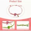 Set 2 Pulseras Ajustables Dinosaurios Verde Rosa Pareja Amistad