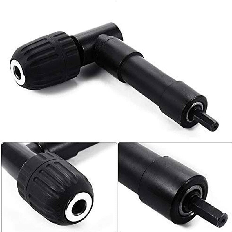 Right Angle Drill Chunk, 0.8-10mm 90 Degree Bend Extension Keyless