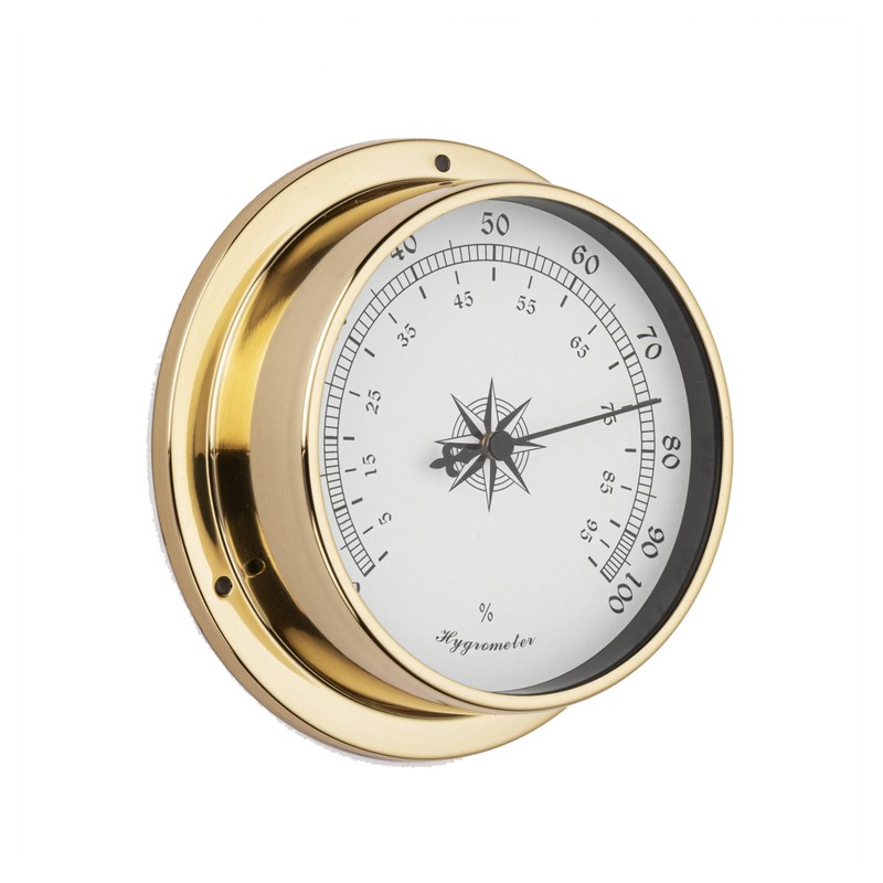 NKlaus Brass Hygrometer, 11.5 x 9 x 3.4 cm -