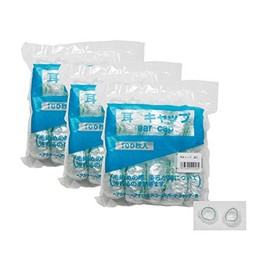 Suzuran Ear Caps in Bag for Hair Dye 100 Sheets x 3 Pieces