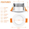 inShareplus 6 Pack 2 Inch LED Recessed Lighting, Downlight Dimmable