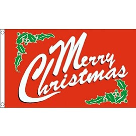 AZ FLAG Merry Christmas Red Flag 2' x 3' - Merry Christmas Red flags 60 x 90 cm - Banner 2x3 ft