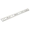 US Tape 50001 CenterPoint Ruler 1" x 12" SS ruler