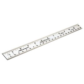 US Tape 50001 CenterPoint Ruler 1" x 12" SS ruler with CenterPoint markings and 16ths