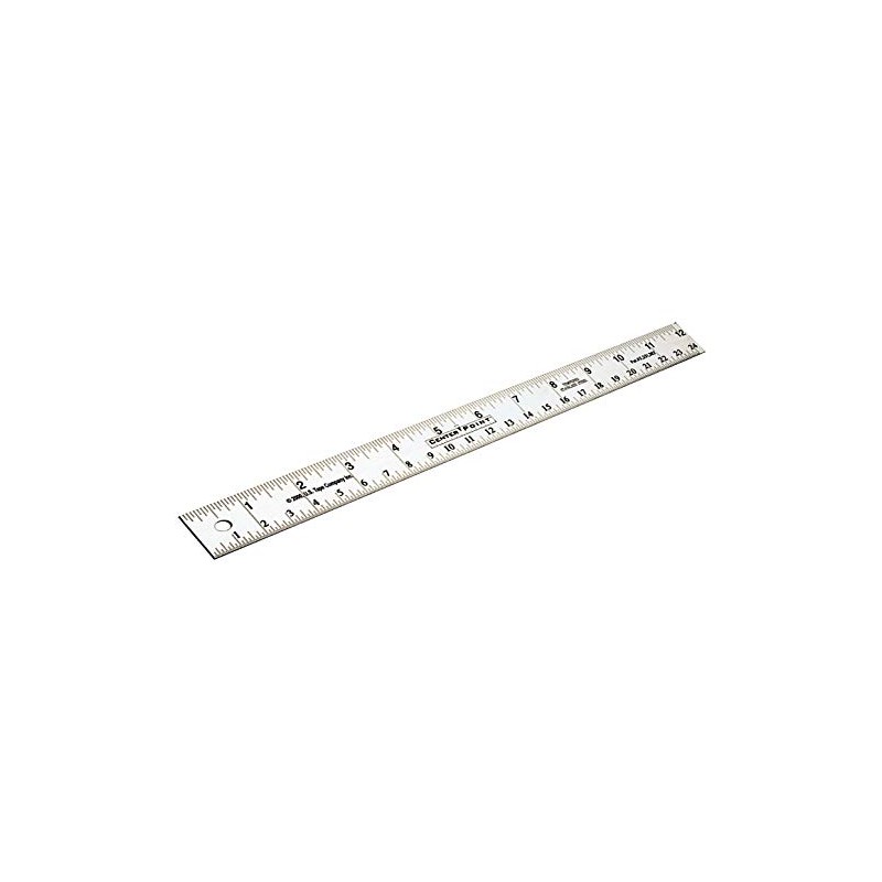 US Tape 50001 CenterPoint Ruler 1" x 12" SS ruler