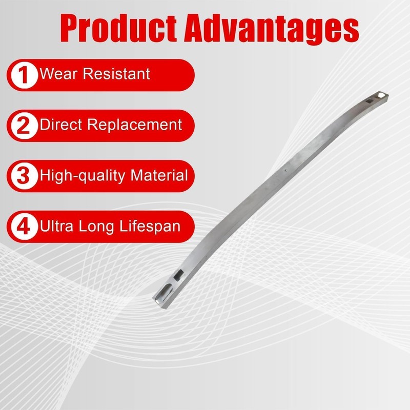 FZJDSD Chrome Front Bumper Impact Absorber Reinforcement Bar Compatible with