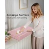 Vegan Leather Waterproof Baby Changing Pad - Wipeable, Extra Thick