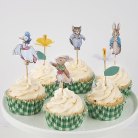 Meri Meri Easter Cupcake Kit (Pack of 24), Festive Cupcake Toppers & Paper Cases, Easter Decorations