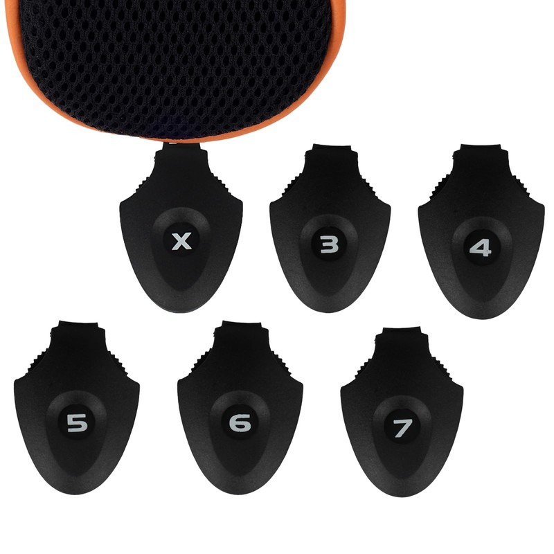 Andux Long Neck Golf Hybrid Club Head Covers with Dial