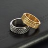 Nanafast Dragon Scale Anxiety Ring for Men Cool Stainless Steel