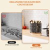 EKNITEY 360° Rotating Utensil Caddy Countertop - Cutlery Silverware Caddy