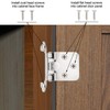 Vallecloud 10 Pack (5 Pair) Brushed Satin Nickel Self Closing