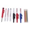Carpenter Pencil Marker Set Multifunctional 6 Long Nib Deep Hole