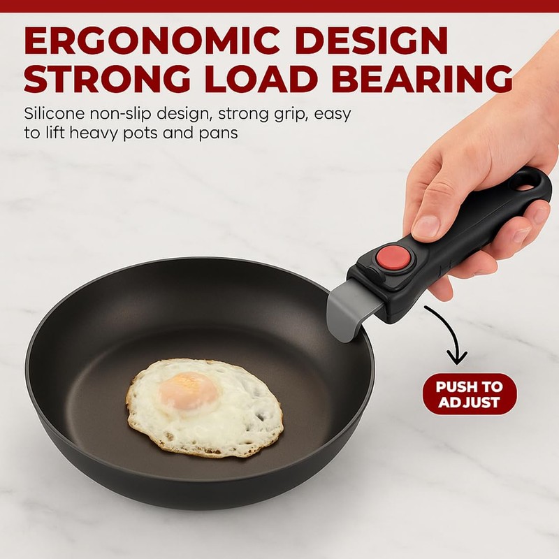 NJCXOLA Universal Removable Handle, Bakelite Pot Handle, Anti Scalding Pan