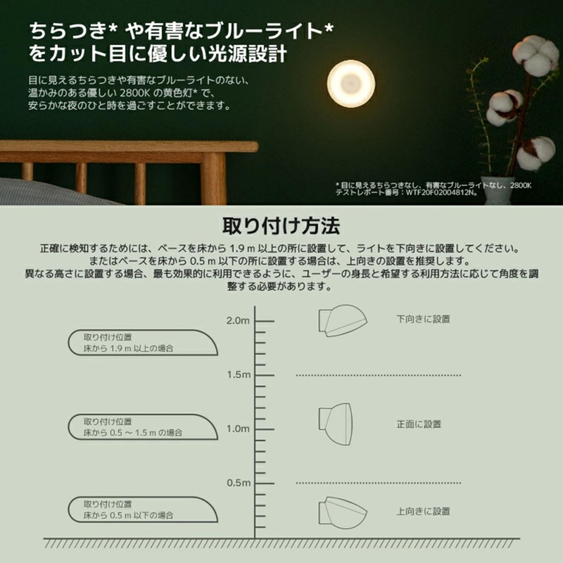 Xiaomi MI Motion Activated Night Light 2 - Bluetooth, 2800K
