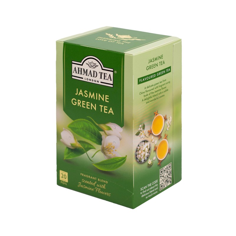 English Teas,"Jasmine Green Tea" - Tagged and Aluminium Foil Enveloped